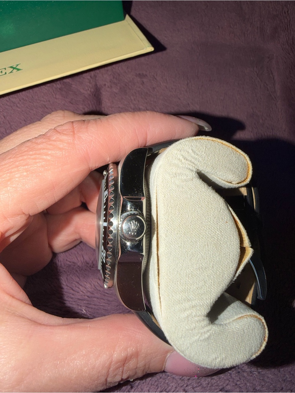 Men's stainless Watch Black Dial Silver Case - Picture 4 of 7